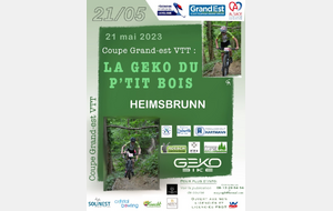 Coupe Grand-Est La Geko du P’tit Bois - dimanche 21 mai 2023