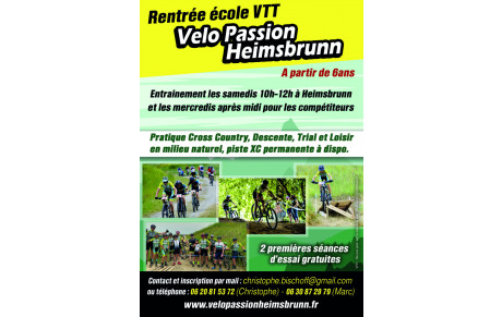 Rentrée école VTT 2024